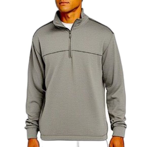 Van Heusen Flex Stretch Classic-Fit Quarter-Zip Fleece Lined Pullover Size XL - Picture 1 of 10